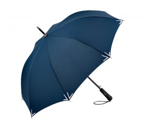 Зонт-трость Safebrella с фонариком и светоотражающими элементами, нейви