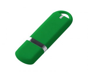 USB-флешка на 64 ГБ 3.0 USB, с покрытием soft-touch, зеленый