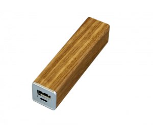 PB-wood1 Универсальное зарядное устройство power bank прямоугольной формы. 2600MAH. Красный
