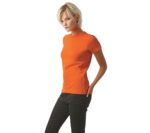 Футболка женская Exact 190, оранжевая, размер XXL
