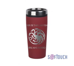 Термостакан "Европа"  с гравировкой по окружности "Игра престолов" кружка Дом Targaryen