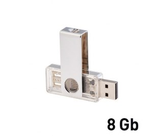 Флеш-карта TWISTA Transparent MS, 8Гб