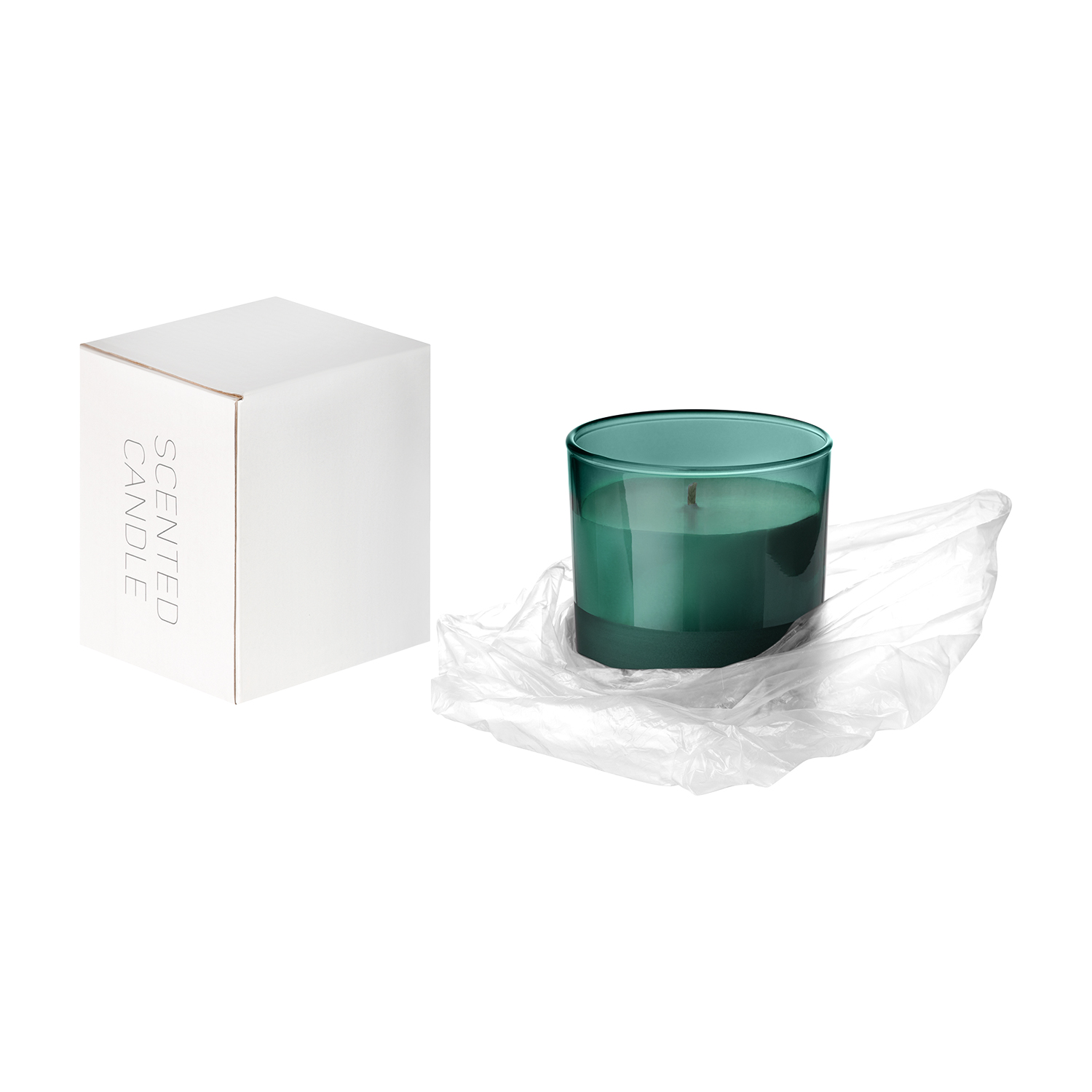 Ароматическая свеча, Emerald, зеленая