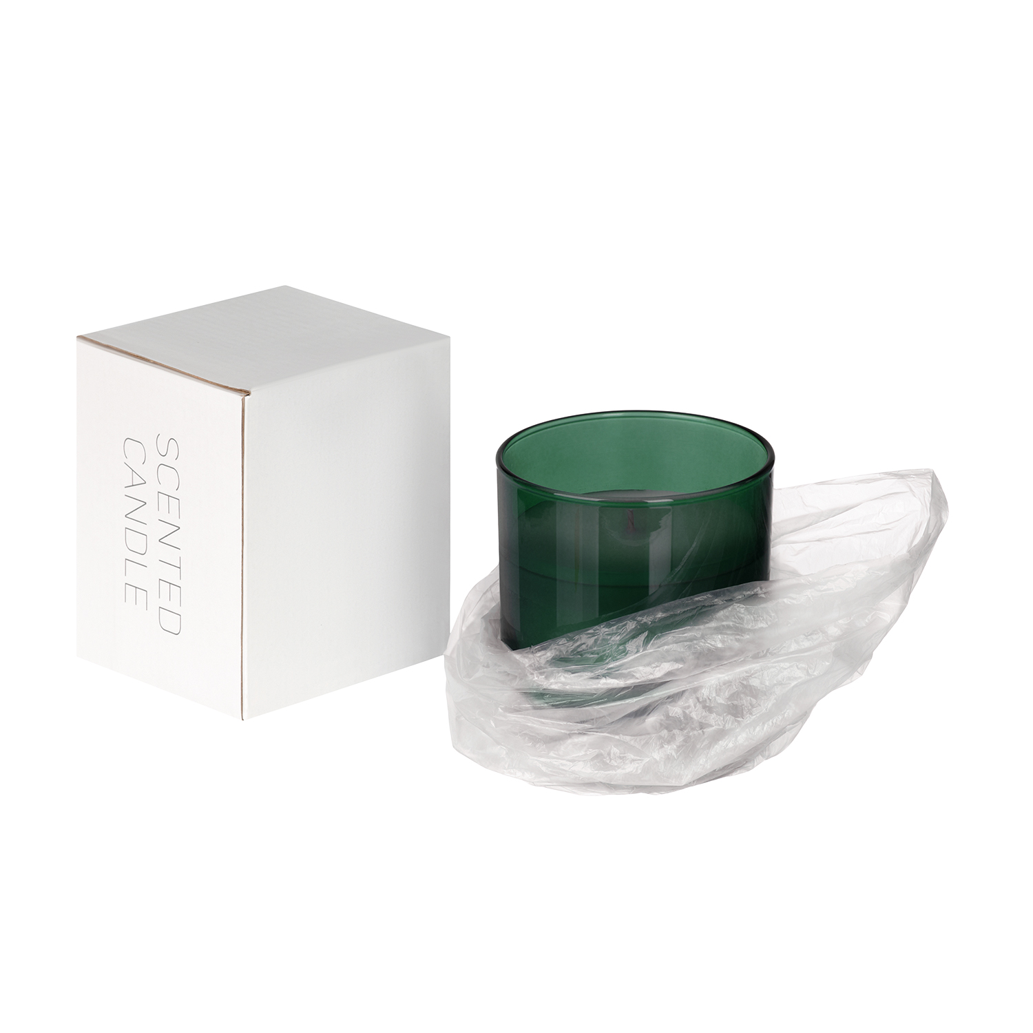 Ароматическая свеча, Emerald, зеленая