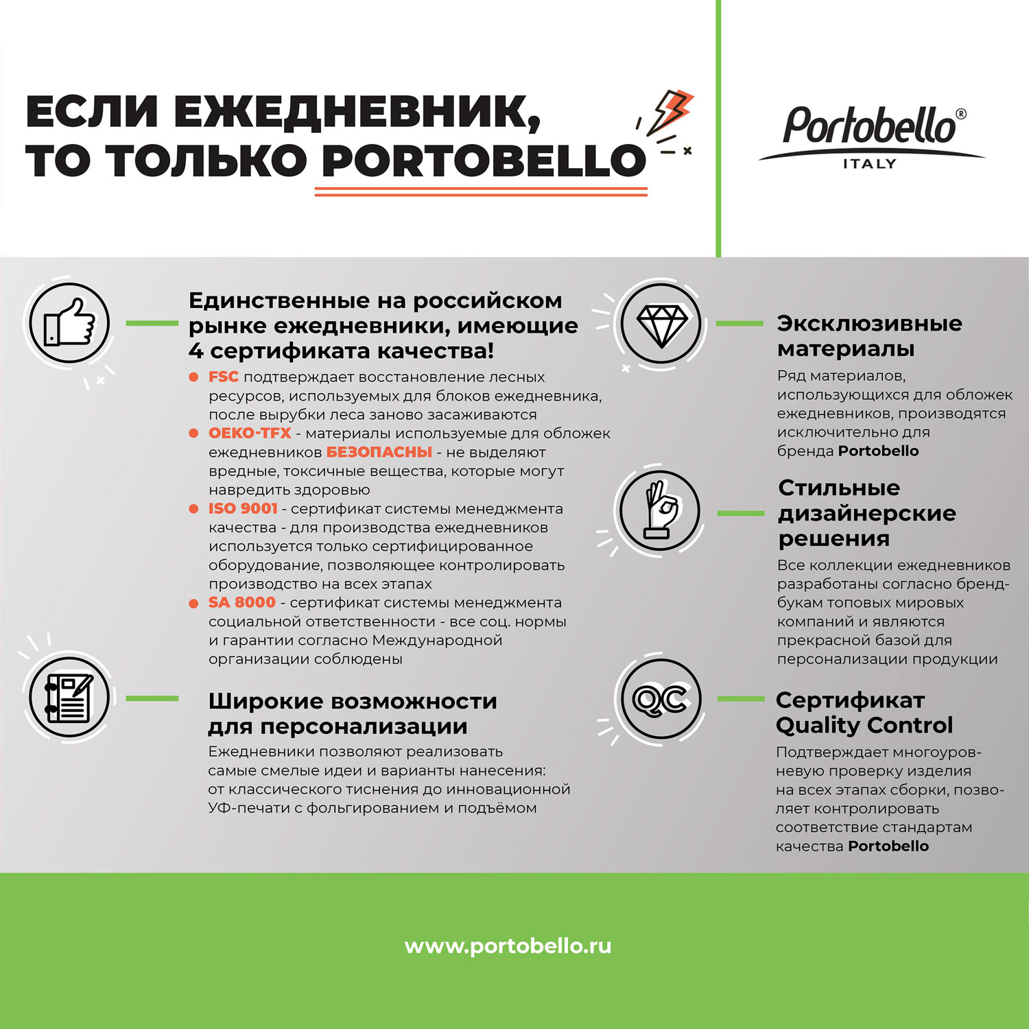 Ежедневник Portobello Trend, Spark, недатированный, синий (без упаковки, без стикера)