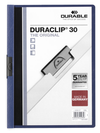  Папка с клипом DURACLIP ORIGINAL 30 синяя