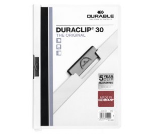  Папка с клипом DURACLIP ORIGINAL 30 белая
