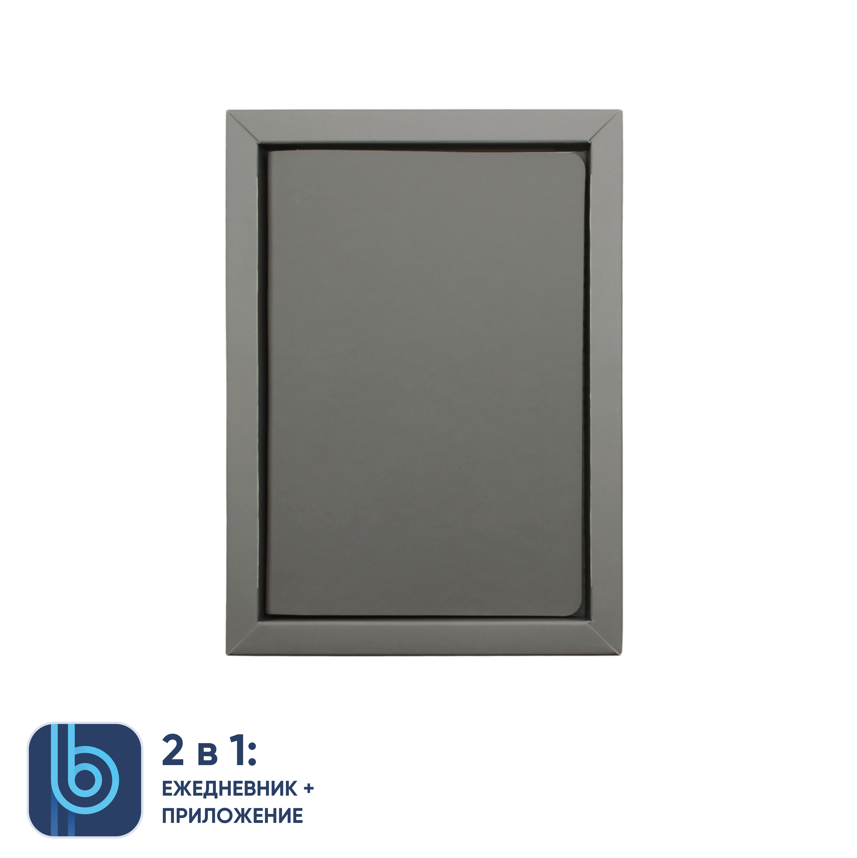 Ежедневник Bplanner.01 в подарочной коробке  (серый)