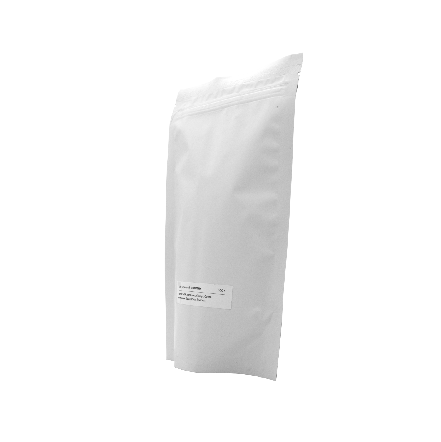 Кофе зерновой "Cofer", 100 г, цвет белый