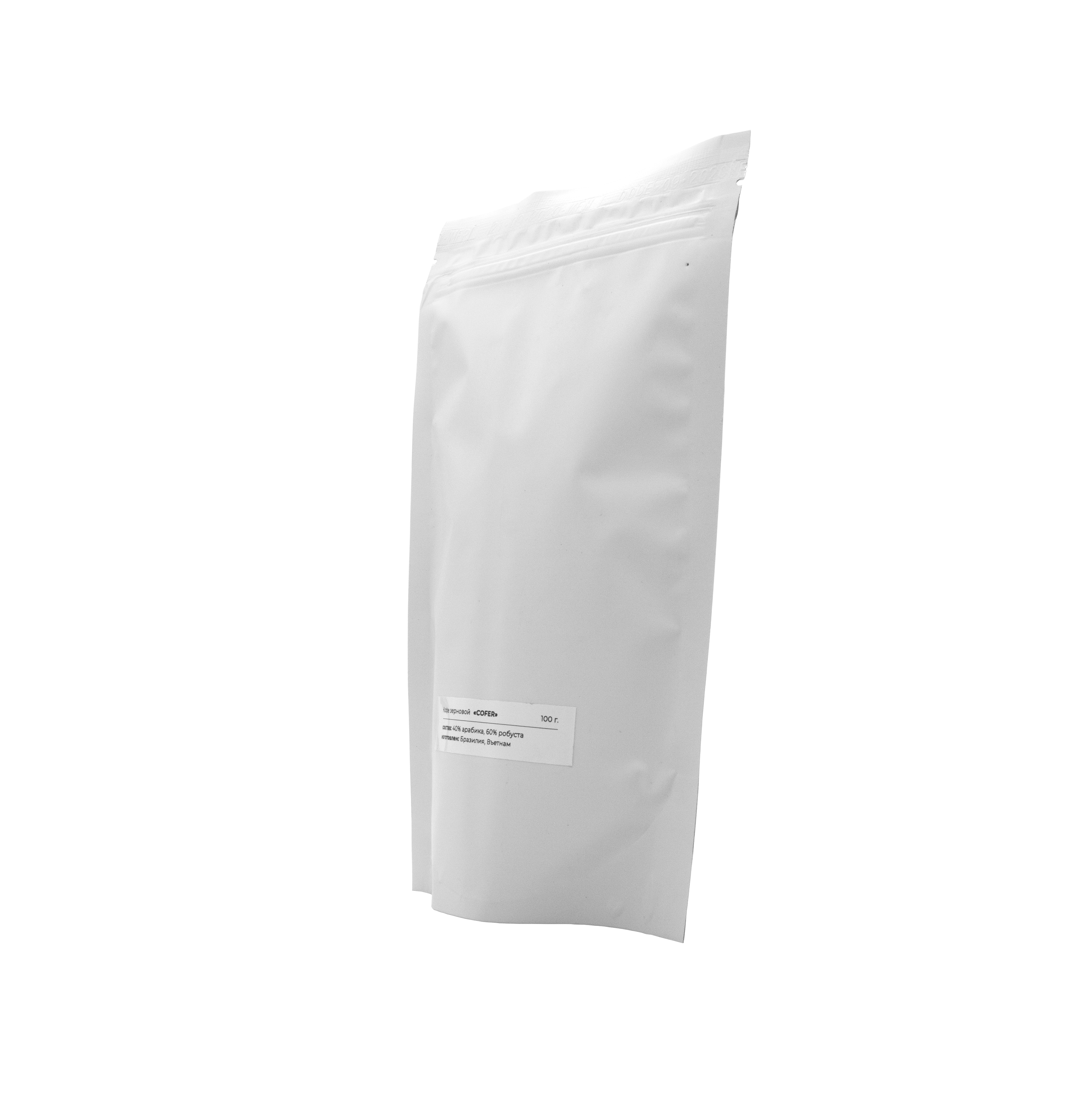 Кофе зерновой "Cofer", 100 г, цвет белый