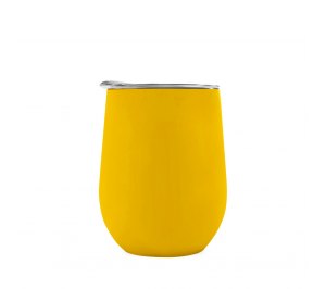 Кофер софт-тач CO12s, цвет желтый, 12 oz
