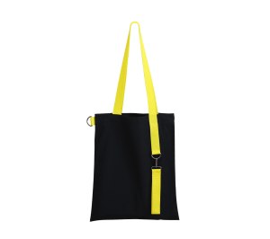 Шоппер Superbag black с ремувкой 4sb (чёрный с жёлтым)