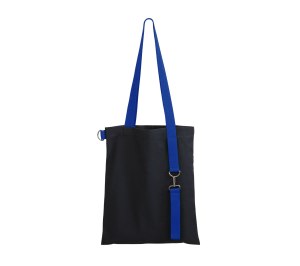 Шоппер Superbag black с ремувкой 4sb (чёрный с синим)