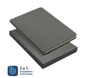 Ежедневник Bplanner.01 в подарочной коробке  (серый)