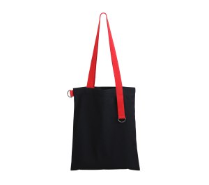 Шопер Superbag black (чёрный с красным)