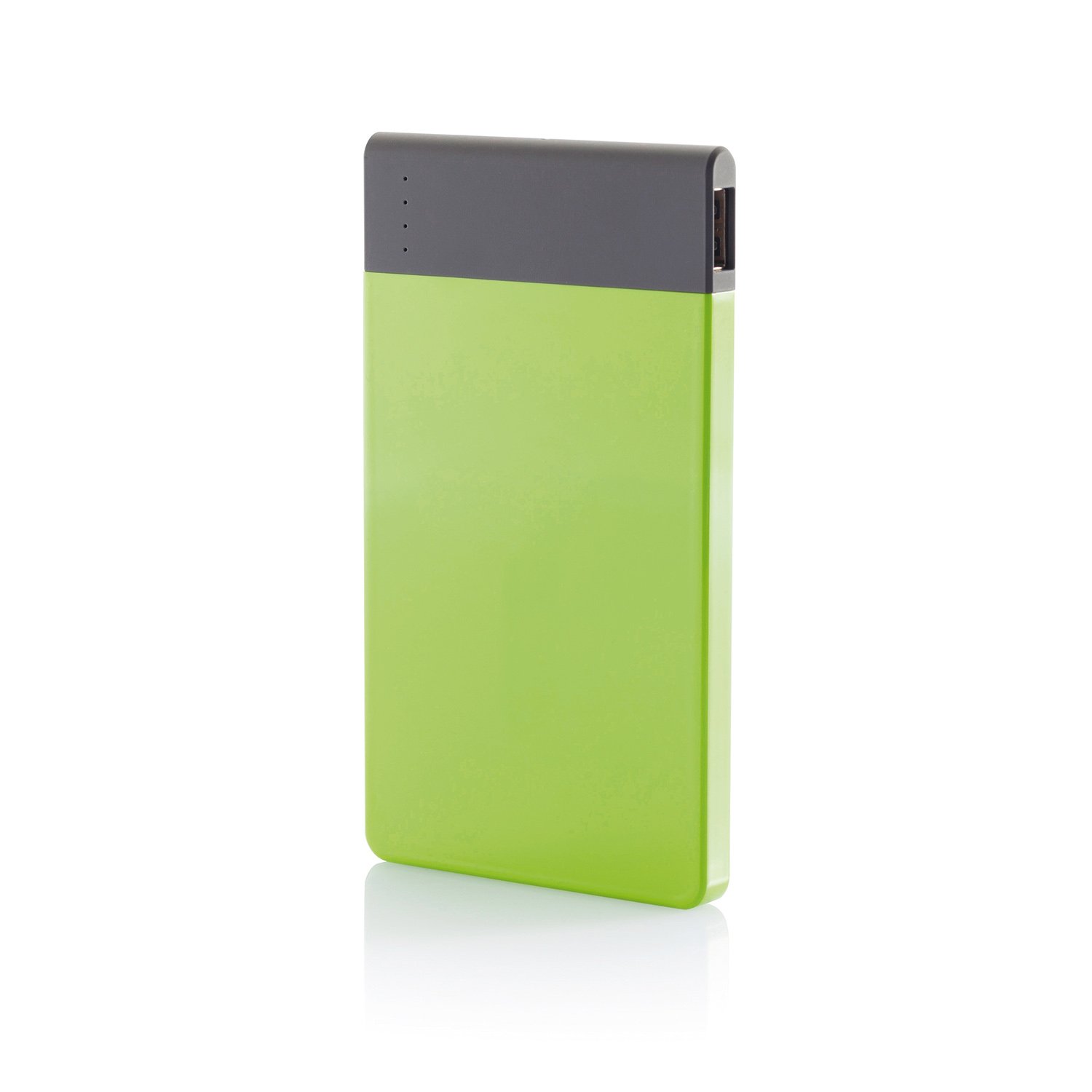 Тонкое зарядное устройство, 4600 mAh, зеленый, серый