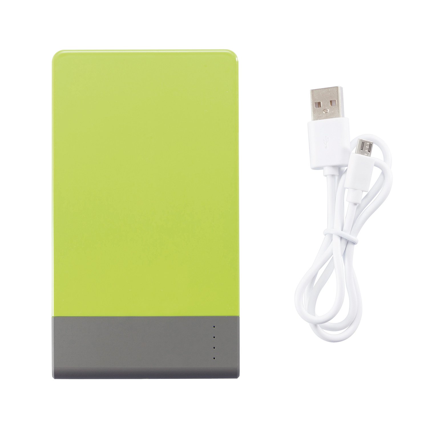 Тонкое зарядное устройство, 4600 mAh, зеленый, серый
