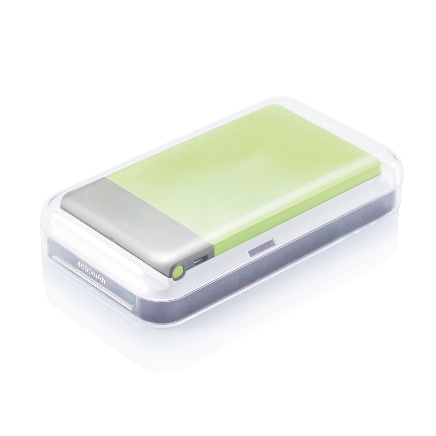 Тонкое зарядное устройство, 4600 mAh, зеленый, серый