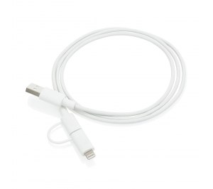 Кабель «2 в 1» с лицензированным MFi разъемом Apple Lightning
