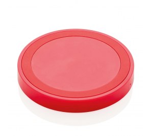 Док-станция для беспроводной зарядки Round, красная