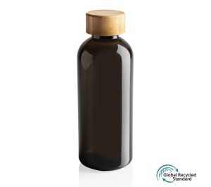 Бутылка для воды из rPET (стандарт GRS) с крышкой из бамбука FSC®