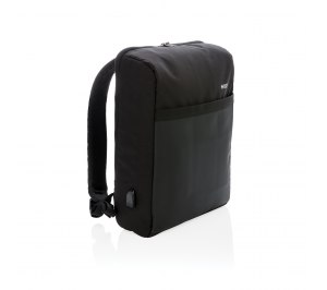 Антикражный рюкзак Swiss Peak 15" с RFID защитой и разъемом USB, черный